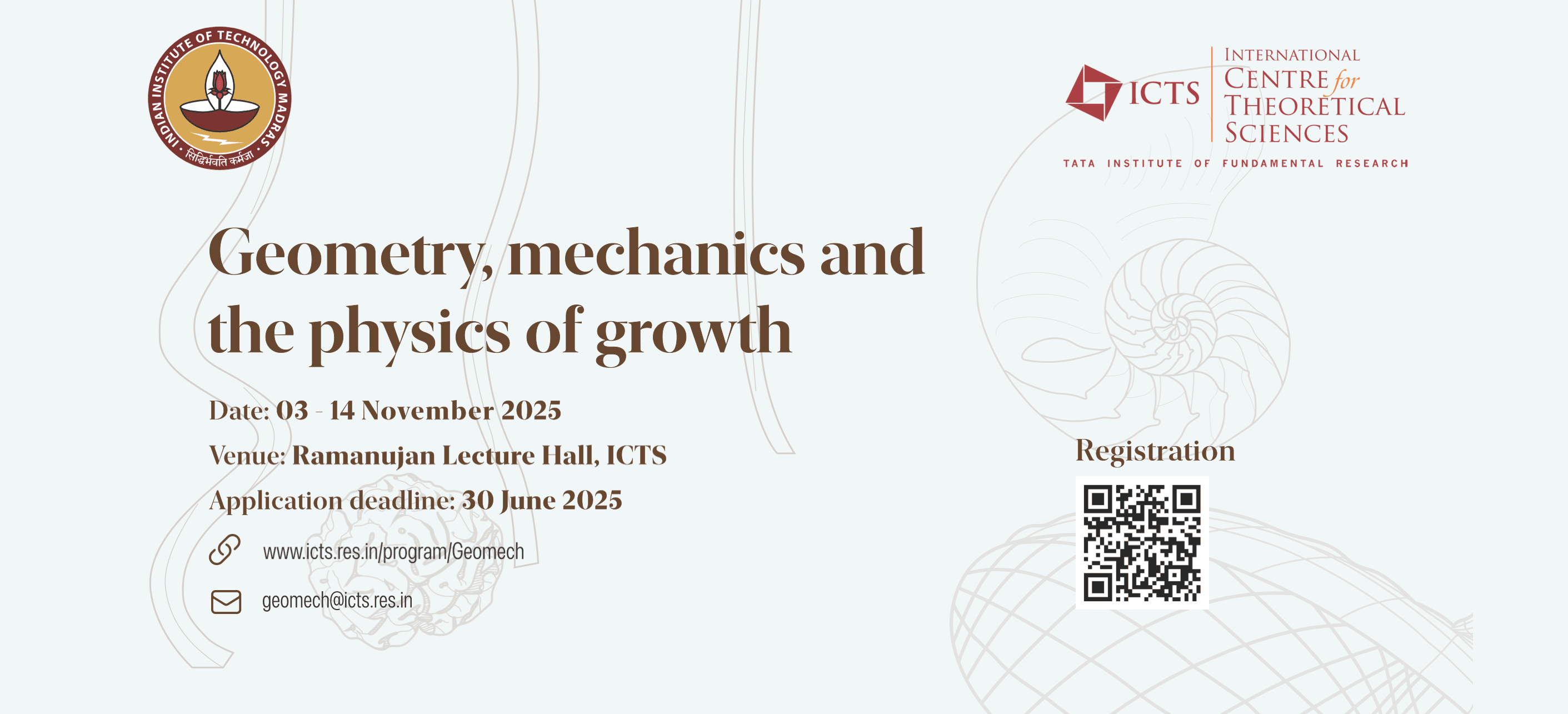 Geometry, mechanics and the physics of growth